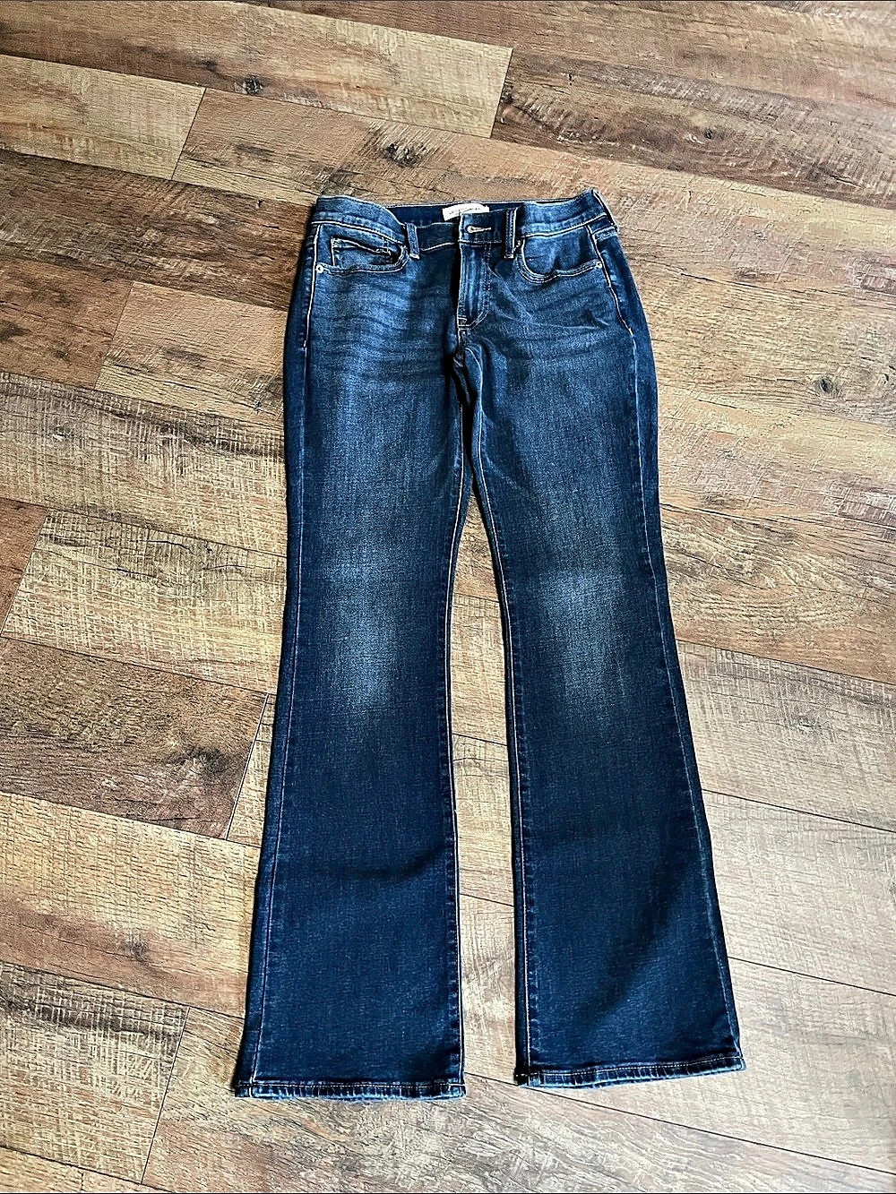 Lucky Brand Sweet Mid Rise Boot Flare Jeans Blue Waist 28 Size 6R